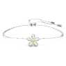 Bracelet Tough, Fleur, Blanc, Finition mix de métal - Swarovski, 5632061