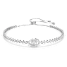 Subtle bracelet, Evil eye, White, Rhodium plated - Swarovski, 5632062