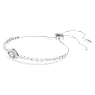 Matrix bracelet, Evil eye, White, Rhodium plated - Swarovski, 5632062