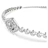 Subtle bracelet, Evil eye, White, Rhodium plated - Swarovski, 5632062
