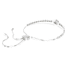 Subtle bracelet, Evil eye, White, Rhodium plated - Swarovski, 5632062