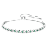 Matrix karkötő, Körmetszéses, Zöld, Ródium bevonattal - Swarovski, 5632064