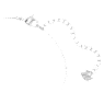 Only bracelet, White, Rhodium plated - Swarovski, 5632066