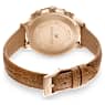 Octea Lux Chrono Uhr, Schweizer Produktion, Lederarmband, Braun, Vergoldetes Finish - Swarovski, 5632260