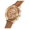 Octea Lux Chrono Uhr, Schweizer Produktion, Lederarmband, Braun, Vergoldetes Finish - Swarovski, 5632260