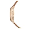 Octea Lux Chrono Uhr, Schweizer Produktion, Lederarmband, Braun, Vergoldetes Finish - Swarovski, 5632260