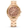 Octea Lux Sport watch, Swiss Made, Metal bracelet, Brown, Gold-tone finish - Swarovski, 5632472