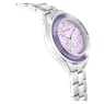 Octea lux sport watch, Swiss Made, Metal bracelet, Purple, Stainless steel - Swarovski, 5632484