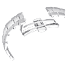Octea lux sport watch, Swiss Made, Metal bracelet, Purple, Stainless steel - Swarovski, 5632484
