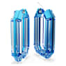 Anneaux d'oreilles Lucent, Pièce d'exception, Forme octogonale, Bleues - Swarovski, 5633950