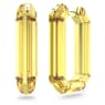 Pendientes de aro Lucent, Arte, Forma octagonal, Amarillos - Swarovski, 5633954