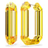 Lucent ringoorbellen, Statement, Achthoekige vorm, Geel - Swarovski, 5633954