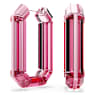 Orecchini a cerchio Lucent, Statement, Forma ottagonale, Rosa - Swarovski, 5633955