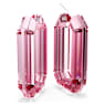 Orecchini a cerchio Lucent, Statement, Forma ottagonale, Rosa - Swarovski, 5633955