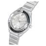 Dextera 3-hand óra, 37 mm, Svájci gyártmány, Fémszíj, Ezüst tónusú, Rozsdamentes acél - Swarovski, 5634648