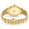Dextera 3-hand watch, 37mm, Swiss Made, Metal bracelet, Gold tone, Gold-tone finish - Swarovski, 5635450