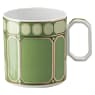 Signum coffee cup with saucer, Porcelain, Green - Swarovski, 5635503