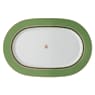 Signum platter plate, Porcelain, Small, Green - Swarovski, 5635513