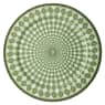 Signum service plate, Porcelain, Large, Green - Swarovski, 5635514