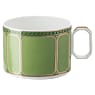 Signum Tasse mit Unterteller, Porzellan, Grün - Swarovski, 5635526