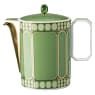 Signum coffee pot, Porcelain, Green - Swarovski, 5635548