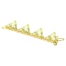 Matrix extender, Triangle cut, Yellow, Gold-tone plated - Swarovski, 5635623