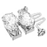 Millenia extender, Pear cut, White, Rhodium plated - Swarovski, 5635628