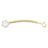 Constella extender, Round cut, White, Gold-tone plated - Swarovski, 5635635