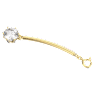 Constella extender, Round cut, White, Gold-tone plated - Swarovski, 5635635