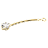 Constella extender, Round cut, White, Gold-tone plated - Swarovski, 5635635