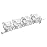Millenia extender, Octagon cut, White, Rhodium plated - Swarovski, 5635642