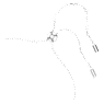 Una Angelic bracelet, Round cut, White, Rhodium plated - Swarovski, 5636266