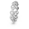 Una Angelic ring, Round cut, White, Rhodium plated - Swarovski, 5636268