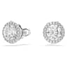 Constella Oorknopjes, Ronde slijpvorm, Pavé, Wit, Rodium toplaag - Swarovski, 5636269