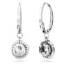 Constella 드롭 이어링, 라운드 컷, 파베, 화이트, 로듐 플래팅 - Swarovski, 5636270