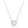Constella 펜던트, 라운드 컷, 파베, 화이트, 로즈골드 톤 플래팅 - Swarovski, 5636272