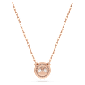 Constella 펜던트, 라운드 컷, 파베, 화이트, 로즈골드 톤 플래팅 - Swarovski, 5636272
