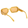 Sunglasses, Octagon shape, Pavé, SK0345 39E, Orange - Swarovski, 5636332