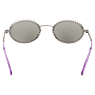 Sunglasses, Oval shape, Pavé, SK0340 08Y, Black - Swarovski, 5636333