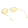 Occhiali da sole, Forma ovale, Pavé, SK0340 32L, Gialli - Swarovski, 5636335