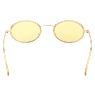Occhiali da sole, Forma ovale, Pavé, SK0340 32L, Gialli - Swarovski, 5636335