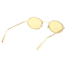 Occhiali da sole, Forma ovale, Pavé, SK0340 32L, Gialli - Swarovski, 5636335