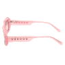 Sunglasses, Octagon shape, Pavé, SK0345 72U, Pink - Swarovski, 5636336