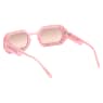 Sunglasses, Octagon shape, Pavé, SK0345 72U, Pink - Swarovski, 5636336