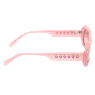 Sunglasses, Octagon shape, Pavé, SK0345 72U, Pink - Swarovski, 5636336