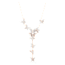 Idyllia Lilia Y-Halskette, Schmetterling, Weiß, Roségold-Legierungsschicht - Swarovski, 5636419