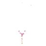 Idyllia Lilia Y necklace, Butterfly, Pink, Rose gold-tone plated - Swarovski, 5636420