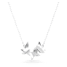 Idyllia Lilia nyaklánc, Pillangó, Fehér, Ródium bevonattal - Swarovski, 5636421