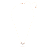 Collana Idyllia Lilia, Farfalla, Bianca, Placcato color oro rosa - Swarovski, 5636422