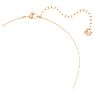 Idyllia Lilia necklace, Butterfly, White, Rose gold-tone plated - Swarovski, 5636422